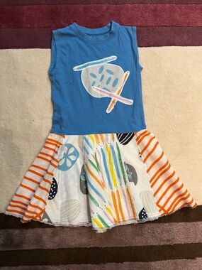 breed Upcycled T-Shirt Dress Dress - Approx Size 5 - EUC